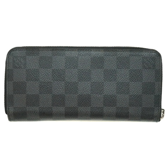 Louis Vuitton Zippy Black Accessory Wallet Graphite Damier Long Vertical - Picture 1 of 12